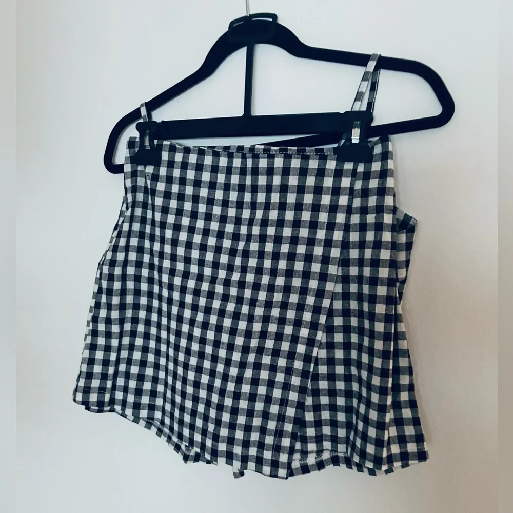 Black and White Checkered Skort Set - Picture 8 of 8
